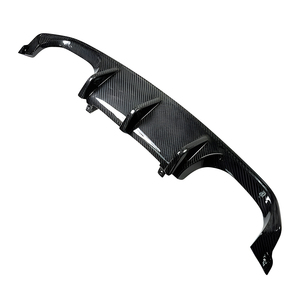 Set lengkap serat karbon kustom Bumper belakang mobil <span class=keywords><strong>Diffuser</strong></span> belakang serat karbon lis samping Trim depan Aero bibir modifikasi kit Bodi - Product Image 5