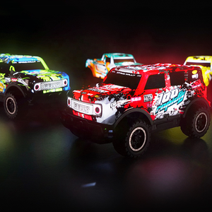รถบังคับวิทยุมีไฟ27MHz ใน4CH รถ RC ไฟ1/24สเกลรถ RC สี่ทาง - Product Image 3