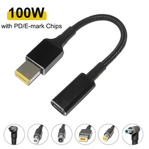100W <strong>USB</strong> 3.1 Type C Female to DC 7.9*5.0 4.0*1.35 5.5*2.5 4.8*1.7mm Male PD Power Charger Adapter Connector Cable for lenovo - Product Image 6