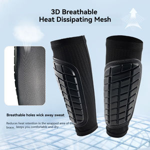 Chất Lượng Cao Bóng Đá Thoáng Khí Tổ Ong Chân Bảo Vệ Bóng Đá Ống Chân Bảo Vệ Tay Áo PU Ống Chân Bảo Vệ Miếng Đệm Cho Thể Thao - Product Image 4