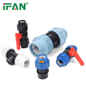 IFAN 20-110mm <strong>HDPE</strong> Pipe <strong>Fittings</strong> PN16 Threaded PE Tube Connectors Pe100 Plumbing Couplings <strong>Elbow</strong> <strong>HDPE</strong> <strong>Fittings</strong>