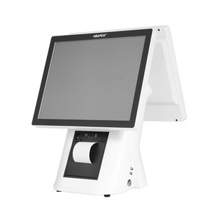 Nuevo modelo 15,6 ''+ 11,6'' Solución completa en blanco y negro Sistemas de máquina Pos de escritorio de doble pantalla para restaurante Overbook - Product Image 5