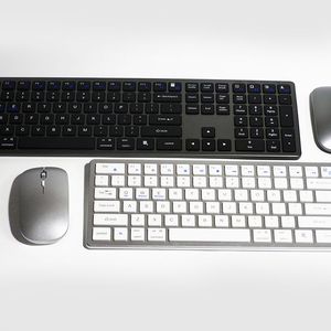 Newest Style <strong>Wireless</strong> Rechargeable Multi Device <strong>Keyboard</strong> Dual Channel Mute <strong>Keys</strong> Shortcuts Mouse <strong>Keyboard</strong> Set - Product Image 1