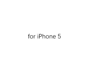 for iPhone 5