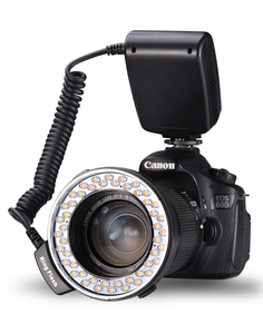 Fabrika OEM halka flaş ışığı RF100mm f2.8 RF 100mm f2.2 EF 100mm f2.8 f4.0 24 - 70 mm f4.0 VM-160 LED makro halka ışık flaş - Product Image 2