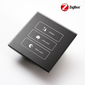 Il più nuovo Design Zigbee 24.GHz Smart Hotel utilizza l'interruttore tattile in vetro temperato Wireless con controllo APP, rete intelligente