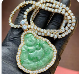Bouddha vert Jade-Haute qualité
