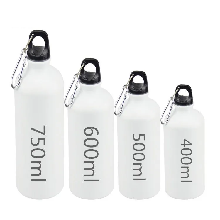 Botol Air Sublimasi Kosong 400-750Ml, Botol Olahraga Aluminium untuk Berkemah Luar Ruangan Khusus