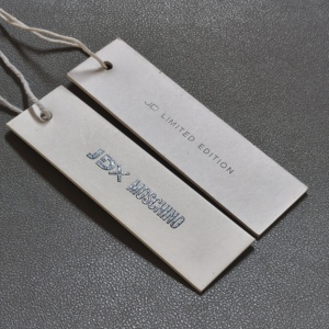 YH-Luxury <strong>Custom</strong> Hang Tags With Logo Design and Printing Fashion Garment Paper Hang Tag Embossed Clothing Swing Tag With <strong>String</strong> - Product Image 6