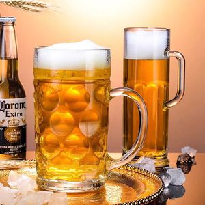 Kalınlaşmış ekstra büyük taslak bira Steins yaratıcı büyük kapasiteli Influencer ev cam bira kupası bar kahraman kupa - Product Image 1