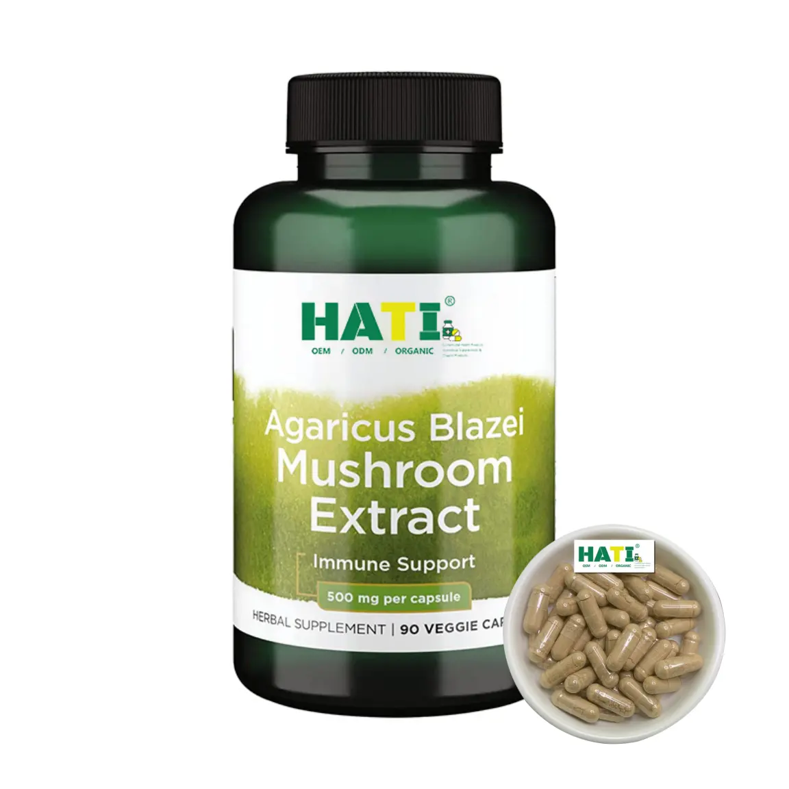 Liefern Sie hochwertige Agaricus Blazei Murrill Extrakt 500mg Agaricus Blazei Extrakt Kapseln