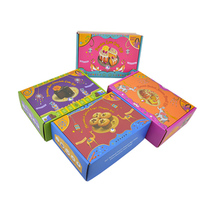 Hộp Bưu Phẩm Tùy Chỉnh In Màu Hồng Đỏ Hộp Bưu Phẩm Lượn Sóng Hộp Quần Áo Giày Bao Bì Có Logo - Product Image 3