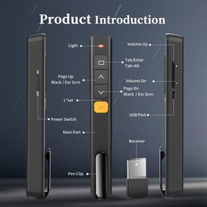 Miglior clicker powerpoint ricaricabile Wireless presentatore remoto con Laser rosso per Computer portatile Mac - Product Image 5