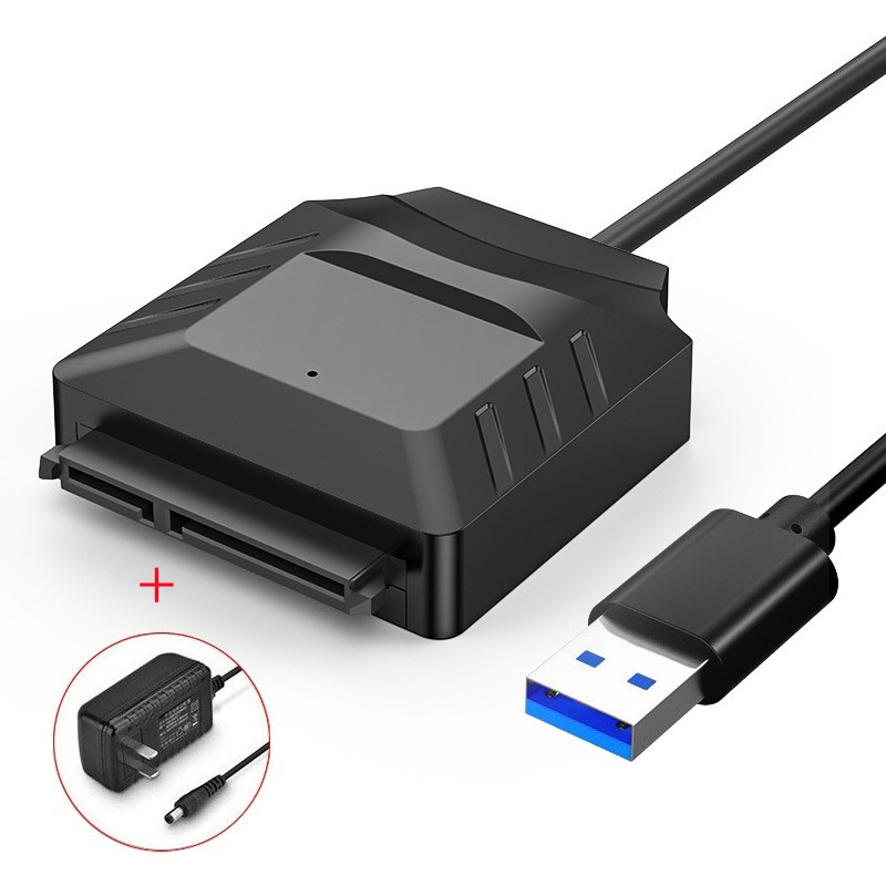 Câble USB3.0 SATA + alimentation 12V2A Noir