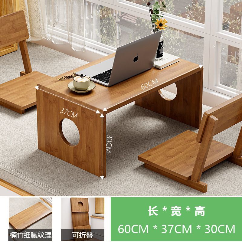 Table de fenêtre ronde Style B Moon Bay| Marron 60*37*30