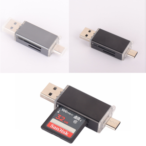 USB 2.0类型C 4合1多接口读卡器类型C微型SD TF存储卡读卡器手机笔记本电脑配件 - Product Image 6