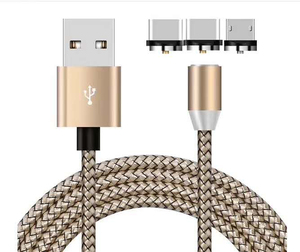 Yüksek kaliteli manyetik tip C 2A şarj Led 3 1 çoklu manyetik Usb şarj kablosu veri kablosu için - Product Image 6