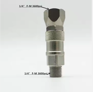 לחץ גבוה 3600psi חשמלי ריסוס צבע ריסוס <span class=keywords><strong>1</strong></span>.3 מ "מ זרבובית חי מסתובב <span class=keywords><strong>1</strong></span>/4 -3/8 F-M הברגה סיבובי פלדה