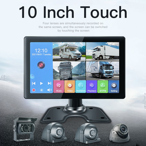 XYD 10 Inch IPS Monitor 4 Channel Split Quad <strong>Display</strong> Video Recorder Built-in Carplay Reverse Rearview <strong>Camera</strong> 1080P Universal Gua - Product Image 3