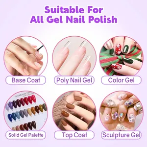 Lámpara LED UV para uñas, secador de luz para esmalte de uñas en Gel con 72 cuentas, 4 temporizadores y pantalla táctil LCD, Sensor automático profesional - Product Image 6