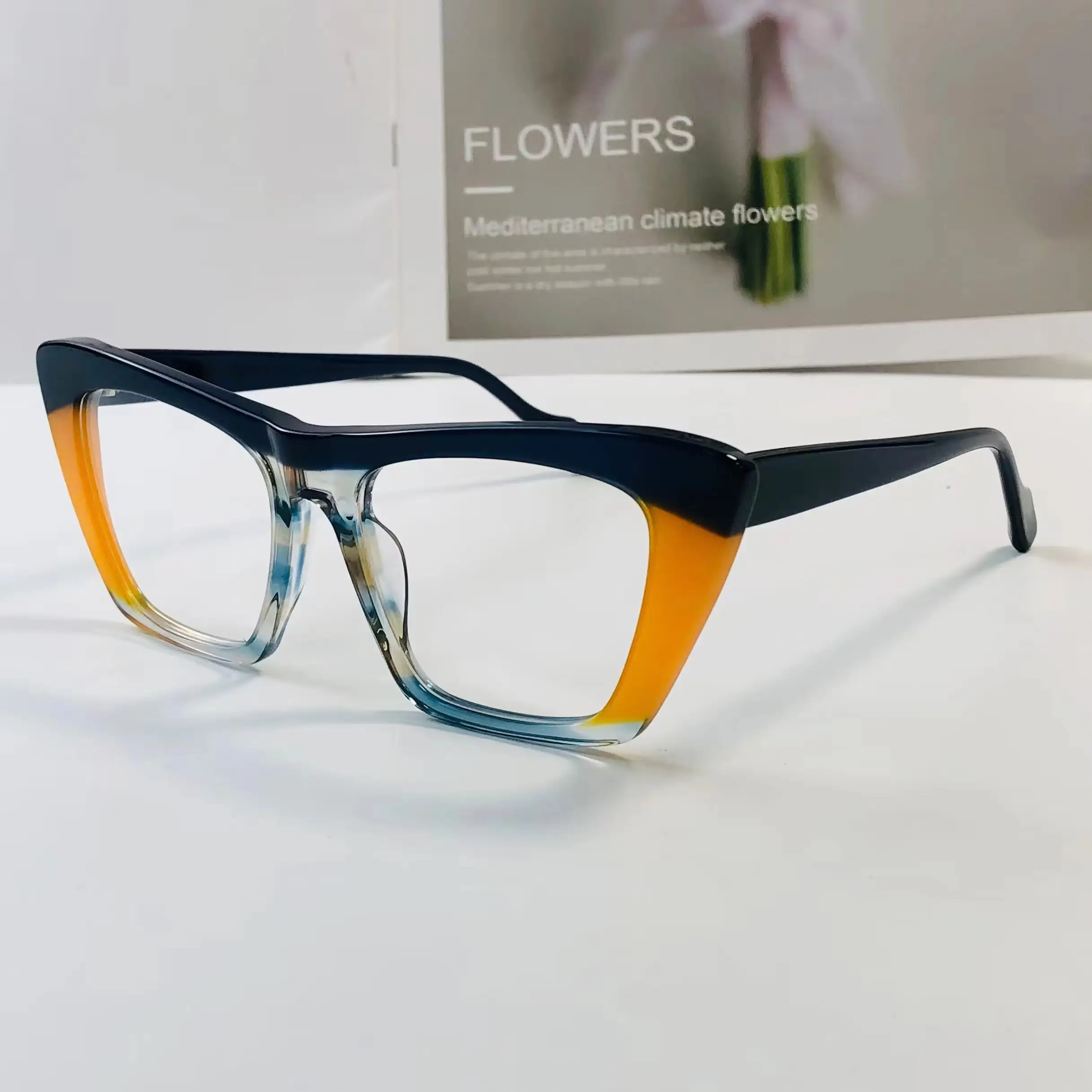 6037 Alta qualidade artesanal Itália design acetato óculos ópticos quadro para mulheres e homens wenzhou eyewear vender em Massa