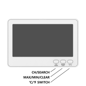 Trong nhà ngoài trời Nhiệt kế ẩm kế không dây Trạm thời tiết nhiệt độ độ ẩm màn hình bên trong bên ngoài nhiệt kế - Product Image 4