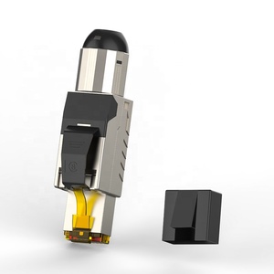 Linkwylan 10g Cat6A Toolless เชื่อมต่อ RJ45ปลั๊กอีเธอร์เน็ตที่มีการป้องกันด้วยการเชื่อมต่อที่ไม่ต้องใช้เครื่องมือนำมาใช้ใหม่ - Product Image 4