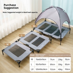 Sınır ötesi için çevre dostu katı Pet kamp yatak nem geçirmez yaz çadır serin köpek yatağı ayrılabilir yüksek ve düşük raf - Product Image 3