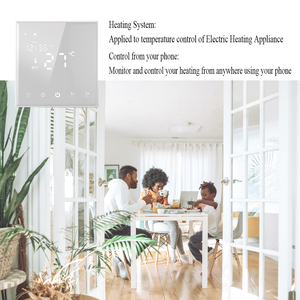 HY608 Wifi büyük LED ekran Tuya Alexa ses kontrolü dijital haftalık programlanabilir isıtma termostatı - Product Image 6