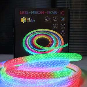 Suez แถบไฟ LED RGB สำหรับตกแต่งห้องเล่นเกม, แถบไฟ LED ควบคุมอัจฉริยะบลูทูธไฟสำหรับเล่นเกม