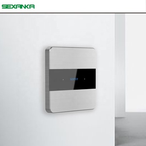 SEXANKA RS485 Fabbrica Sistema di Automazione Casa Intelligente di Spinta In Metallo Button Intelligente Parete Interruttore Digitale Interruttore Regolatore di Temperatura - Product Image 3