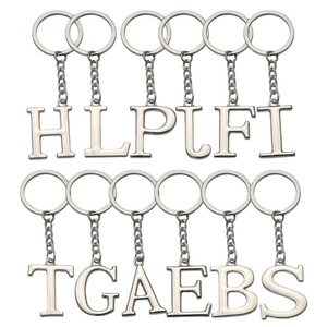 Hatıra Metal mektup A-Z anahtarlık İlk lüks h mektup bileklik anahtarlık anahtarlık 26 harf anahtarlık alfabe - Product Image 4