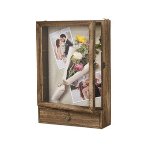 Large Shadow <strong>Box</strong> Picture <strong>Frames</strong> <strong>Deep</strong> Shadow Boxes <strong>Display</strong> Cases With Removable Shelves and Drawers - Product Image 1