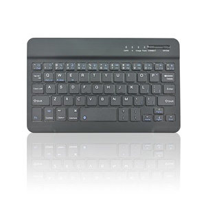 Teclado inalámbrico BT de 7 pulgadas, teclado de tres sistemas para teléfono móvil, tableta, con cable de carga USB - Product Image 6