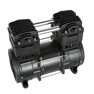Düşük gürültü 2hp 1500w sessiz hava kompresörü motor sessiz sessiz yağsız ac 220v küçük pistonlu hava mikro kompresör pompası