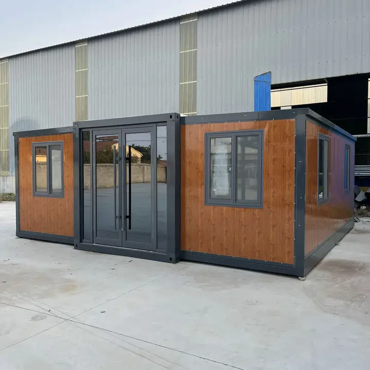 Di động 20 ft gấp đúc sẵn container nhà prefab di động có thể gập lại 40ft nhà container để bán