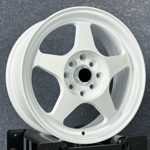 شكل تدفق 16 سباق 16 x سويفت 4x4 بوصة فضي لهوندا سيفيك فيت سوزوكي FN2 مازدا FK7 FD2 ملعقة S388 Jdm عجلات سيارة - Product Image 5