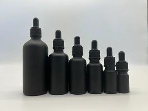 15ml 20ml 30ml 0.5 ons 1 ons 2 ons mat siyah beyaz Amber uçucu yağ damlalık şişesi ipek baskı cam şişe - Product Image 5