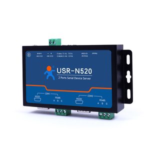 USR-N520-H7-6 2 Port seri cihaz sunucusu <span class=keywords><strong>Modbus</strong></span> RTU RS232 RS485 RJ45 portu 10/100Mbps ile Etehrnet <span class=keywords><strong>tcp</strong></span>/ip dönüştürücü - Product Image 1