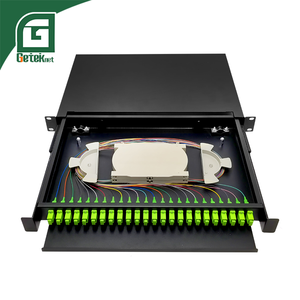 OEM ODM 24 puertos 1U 19 \ "Montaje en rack Marco de distribución deslizante Geteknet Core Panel de conexión de fibra óptica Equipo óptico ODF - Product Image 5