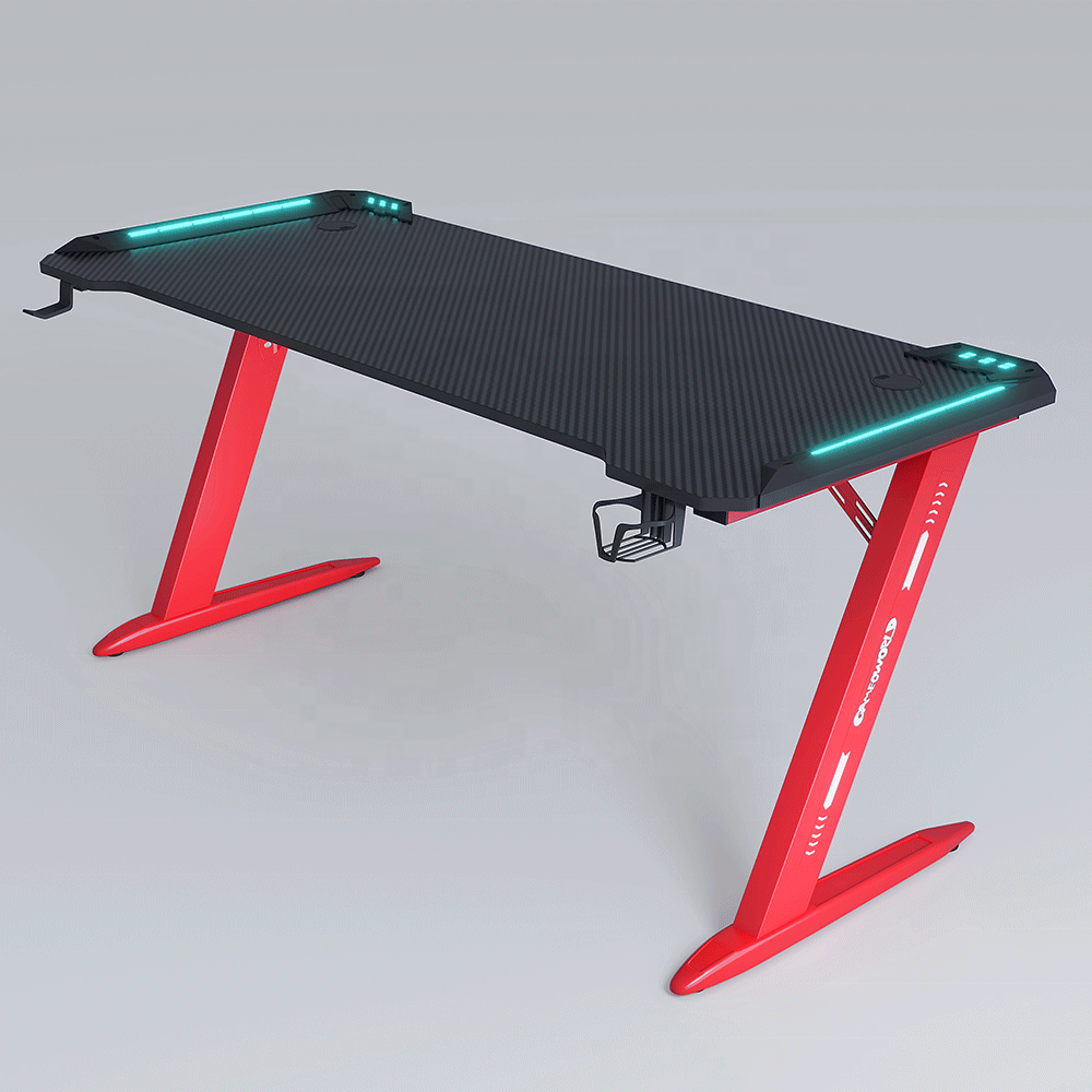 Bureau de jeu rouge