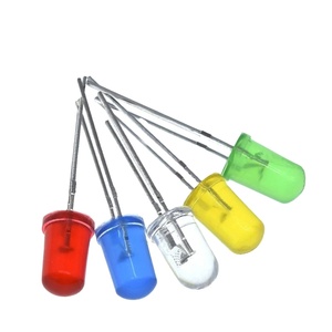5色 * 20PCS = 100PCS 5mm LEDダイオードライトアソートキットグリーンブルーホワイトイエローレッドコンポーネントDIYキット - Product Image 1