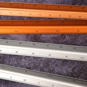 Tùy chỉnh 6 inch 12 inch 3 mặt tam giác kiến trúc nhôm cai trị quy mô Metric tam giác quy tắc - Product Image 4