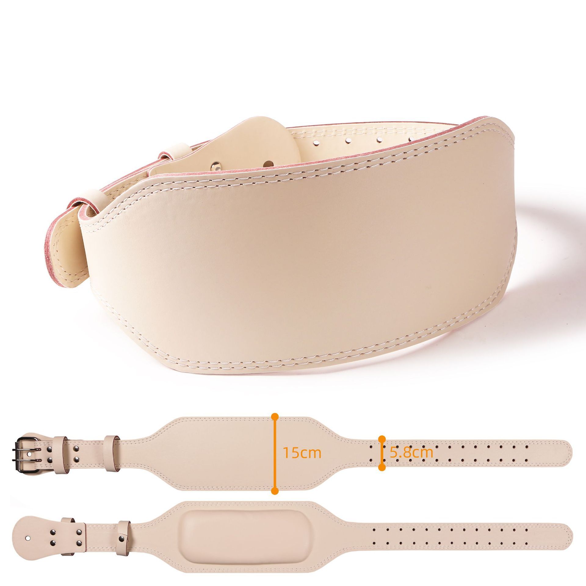 Khaki / Back width height 15cm / Back side Khaki