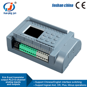 Huaqingjun 8 ingressi 8 uscite Transistor di uscita PLC 2AI 2AO 0-20mA 4-20mA analogico PLC per sensori di livello - Product Image 2