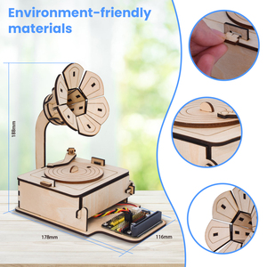 Kinder erziehung STEM Programming Starter Kit DIY Mini Licht gesteuertes Phonograph Kit Lernkits für Arduino No Main Board - Product Image 6