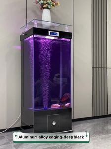 Moderne Rechthoek Groot Glas <span class=keywords><strong>Aquarium</strong></span> <span class=keywords><strong>Aquarium</strong></span> Met Filtratie Milieuvriendelijke Home Landschapsarchitectuur Decor Voor Woonkamer - Product Image 2