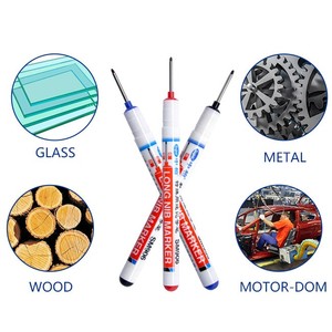 SM906 20mm uzun uç siyah silinmez mürekkep resim kalemi kalem derin delik dayanıklı işaretleme kalıcı renk boya - Product Image 5