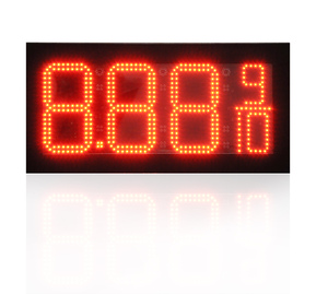 Blend-LED 12 Zoll 888,8 rot wasserdichte Fernbedienung digitale Gas Preis schild LED Anzeigetafeln für Tankstelle - Product Image 3