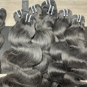 Raw Vietnam vendor rambut Virgin Kamboja kutikula selaras bergelombang ombak Virgin tubuh asli vendor bundel rambut manusia - Product Image 3